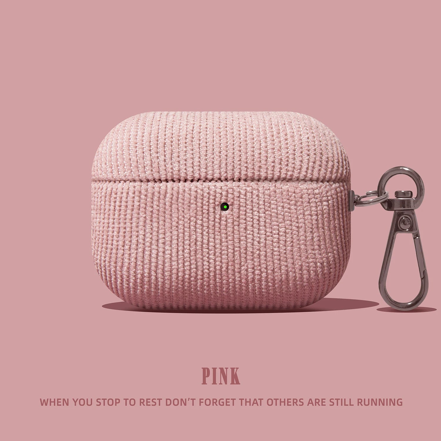 Luxury Corduroy Pattern New Earphone Case for Airpods Pro 2 with Keychain Soft Leather Protective Cover for Airpods 1 2 3 ﻿Pro3