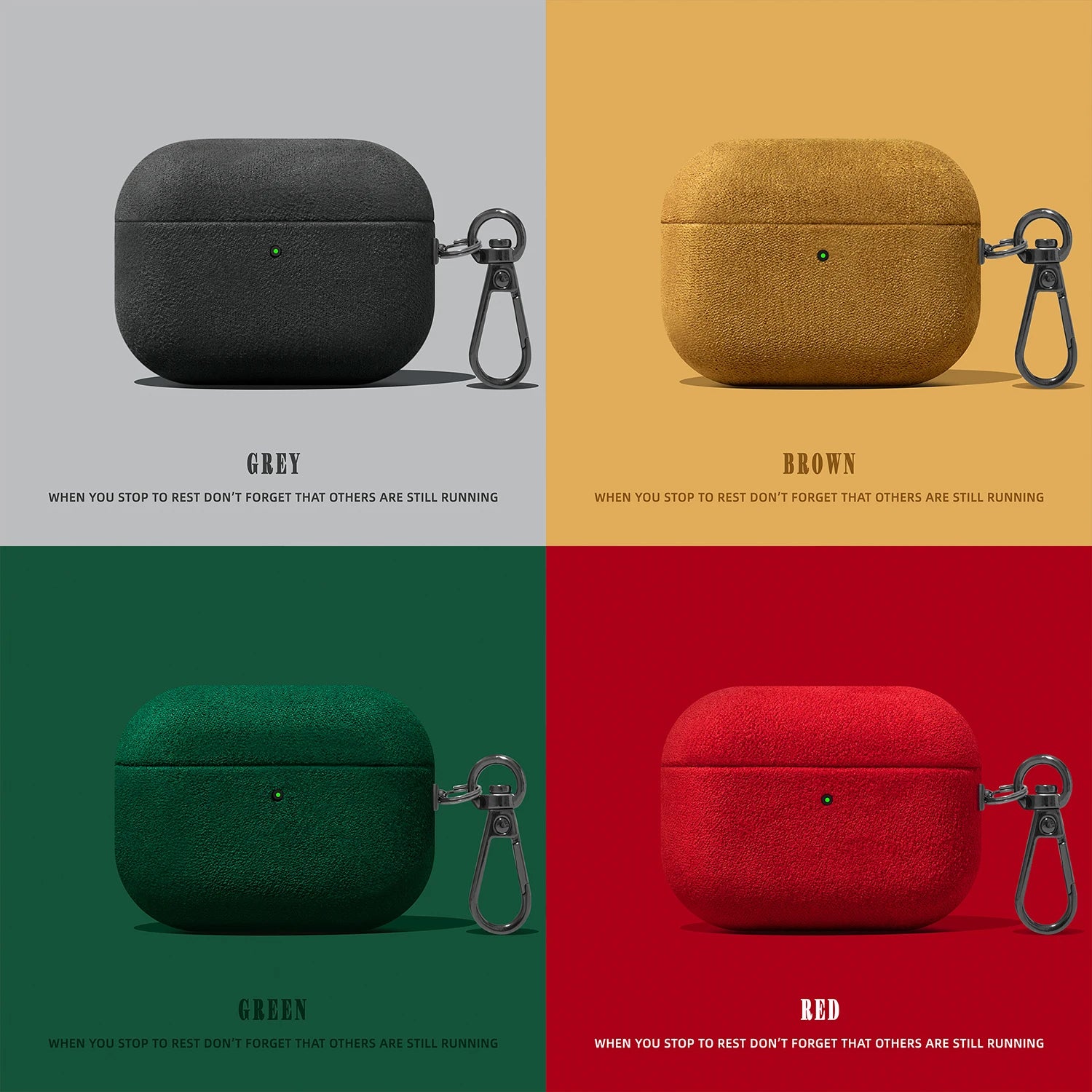Luxury Corduroy Pattern New Earphone Case for Airpods Pro 2 with Keychain Soft Leather Protective Cover for Airpods 1 2 3 ﻿Pro3