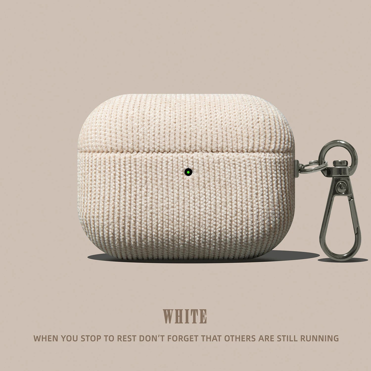Luxury Corduroy Pattern New Earphone Case for Airpods Pro 2 with Keychain Soft Leather Protective Cover for Airpods 1 2 3 ﻿Pro3